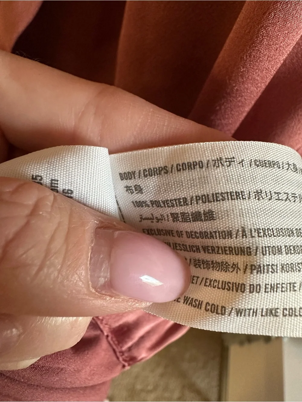Abercrombie & Fitch Dusty Rose Satin Wrap Chemise